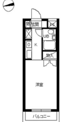 【間取り】 | スカイコート蒲田第４