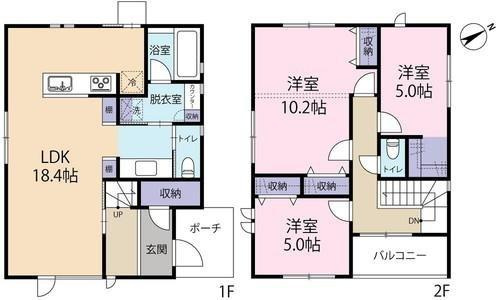 八幡2丁目の間取り