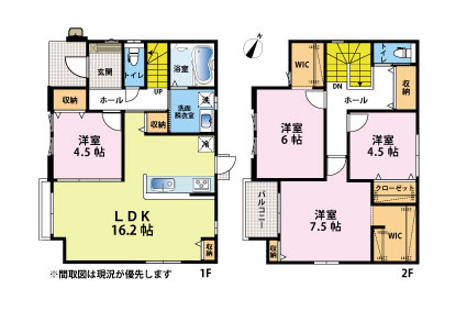 泉3丁目　新築戸建の間取り