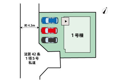 泉3丁目　新築戸建の区画図