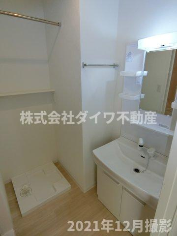 シャンピア吉久Aの洗面所