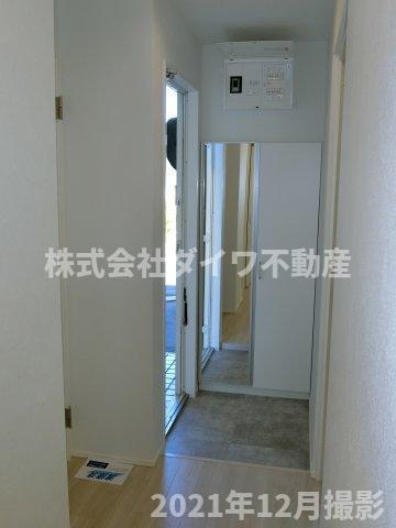 シャンピア吉久Aの玄関