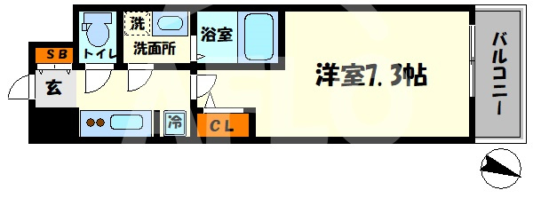 La Douceur西天満（ラドゥセール西天満）の間取り|S-RESIDENCE西天満Grand Jour　間取り