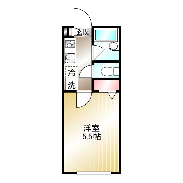 西東京市南町１丁目のアパートの間取り