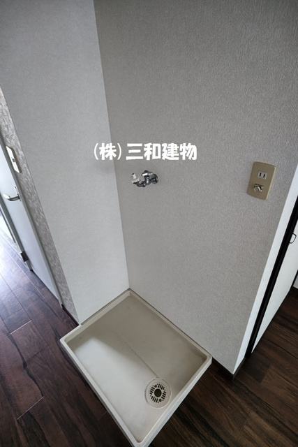 ハイムしらさぎの洗面所|洗濯機置き場