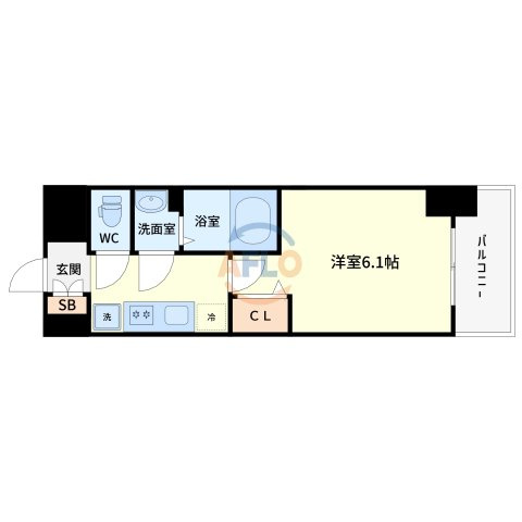 プレサンス塚本駅前の間取り|プレサンス塚本駅前　間取り