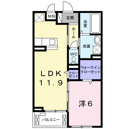 カモミーユの間取り