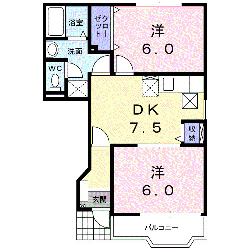 セレ－ノ　エストの間取り