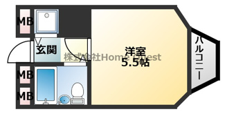 【間取り】 | エトワールヴィル-R中小阪