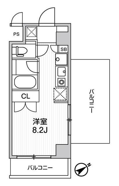 Ｉ　ＬＩＫＥ　ＫＪ　１ＢＡＮＫＡＮの間取り