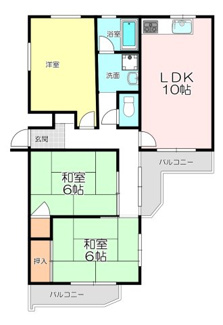 【間取り】 | ドエル南塚口B棟