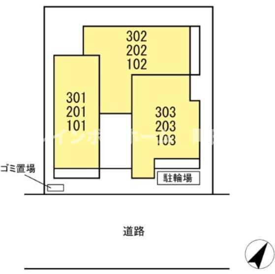 コルザ南台※初期費用分割あと払いサービス利用可能物件の区画図
