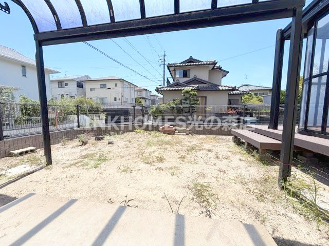 熊本市北区打越町の一戸建ての庭|お庭でゆったりと過ごせます