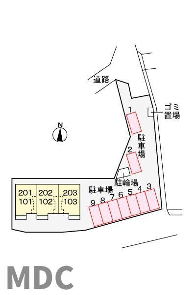 向日葵　Ⅱの駐車場
