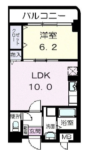 ラポール西大島　イーストの間取り