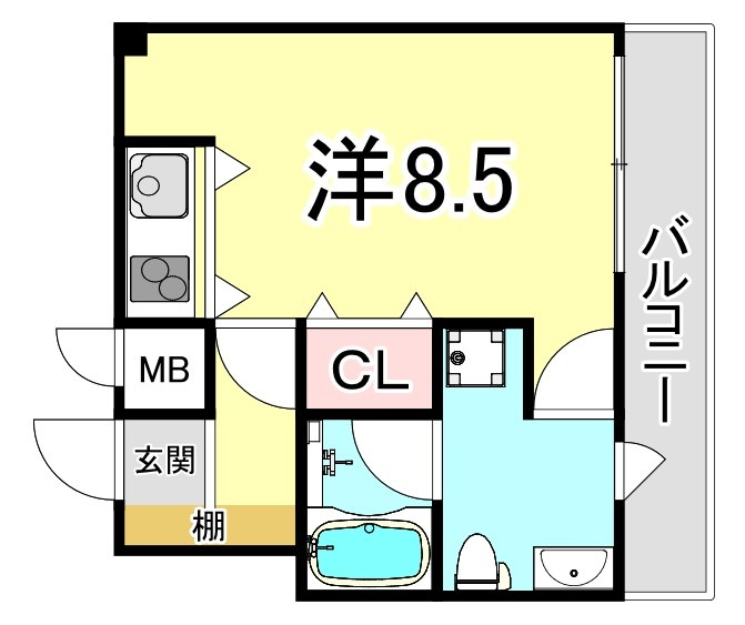 西北チェリーマンションの間取り