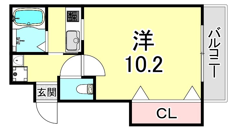 レグルス桜夙川の間取り