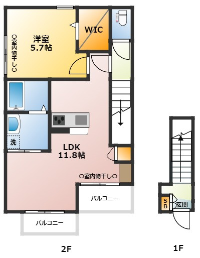 メゾンウエストの間取り