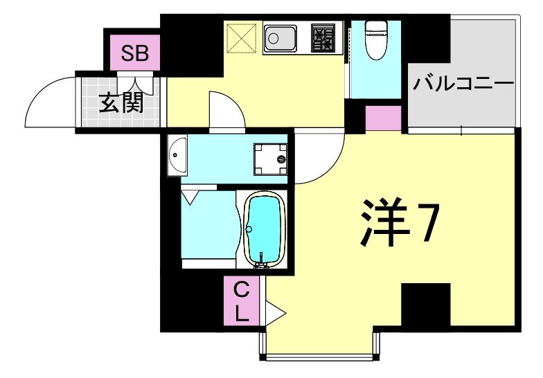 フォーチュン心斎橋イーストの間取り