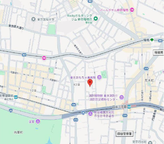 シャンブル四谷の地図