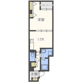 ベルシモンズ谷町の間取り