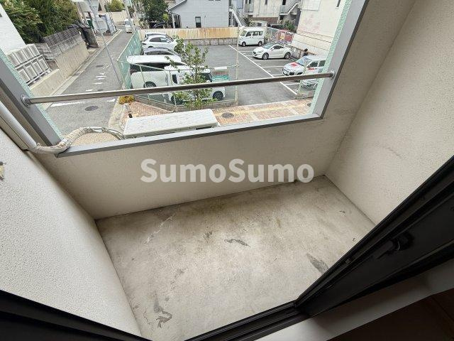 大桝マンションのバルコニー