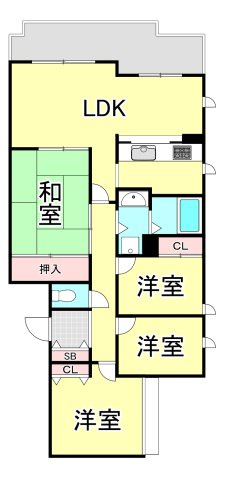 住吉ガーデンの間取り