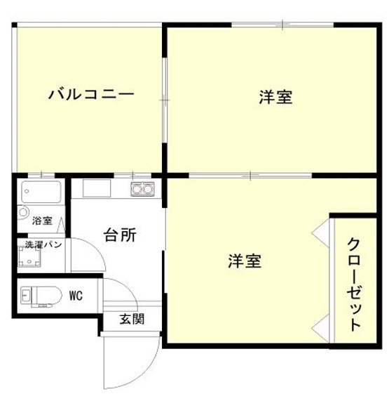 シティハイツ二宮の間取り