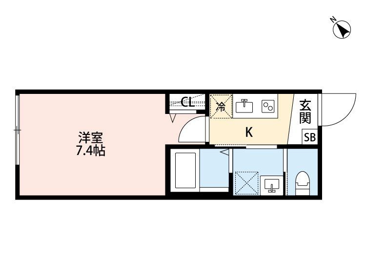 k1 apartments(ケイワンアパートメンツ)の間取り