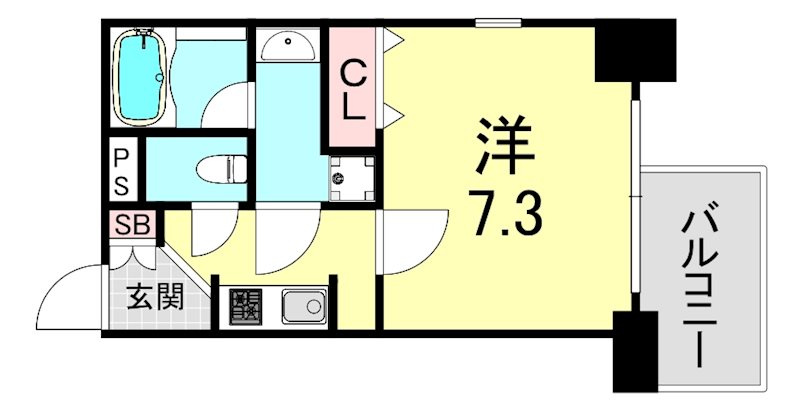 エスライズ本町東の間取り