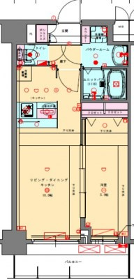プレサンス兵庫ヴィアーレの間取り