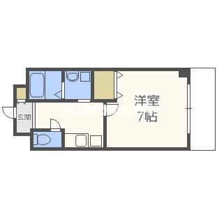 オーロラ・タワー難波の間取り