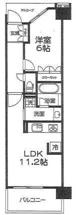 ワコーレシティ神戸三宮の間取り