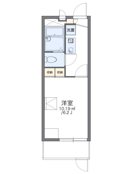 レオパレスカワキタの間取り