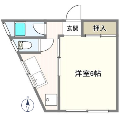 シエル中山手の間取り