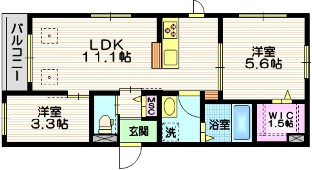 アルブル　ア　クロッシュの間取り|間取り図