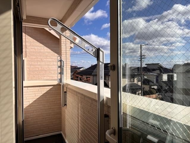 ブルーハイツ上野1のバルコニー