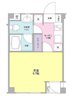 【間取り】 | カルディア荏原中延 | 間取りです。
