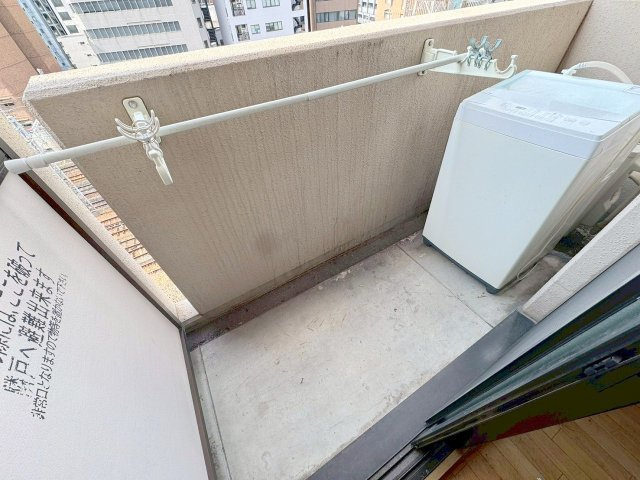 クレハタワーズ東中島のバルコニー