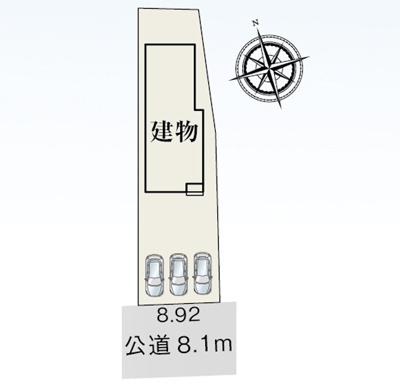 【区画図】 | 袋井市上山梨 新築建売 | 区画図です