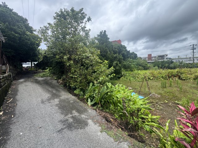 中城村当間（限定1区画）の前面道路含む現地写真|南側公道面♪