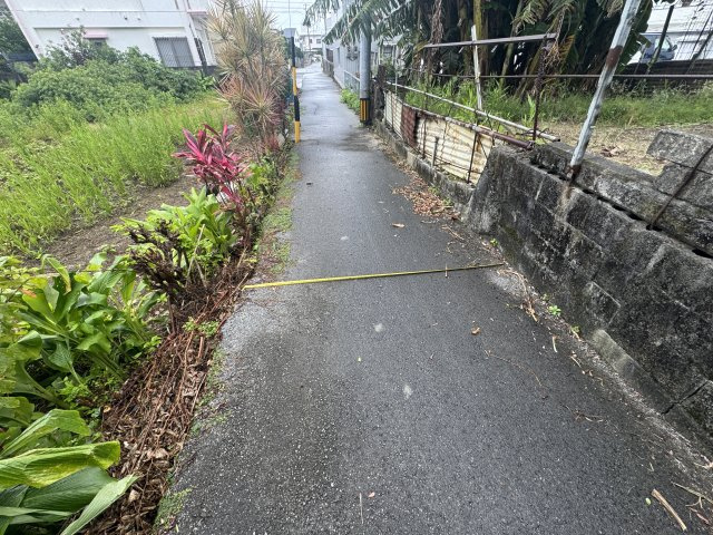 中城村当間（限定1区画）の前面道路含む現地写真|1区画　1217㎡（約368.14坪）