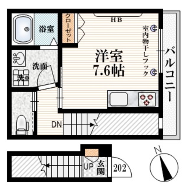 Terrasse　Miuraの間取り|★最上階★