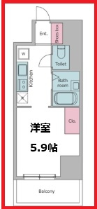 【間取り】 | ウィルテラス東上野