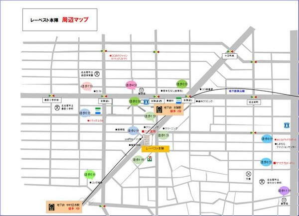 CITY SPIRE 名古屋本陣の地図
