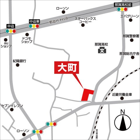 ライフフィールド大町の地図