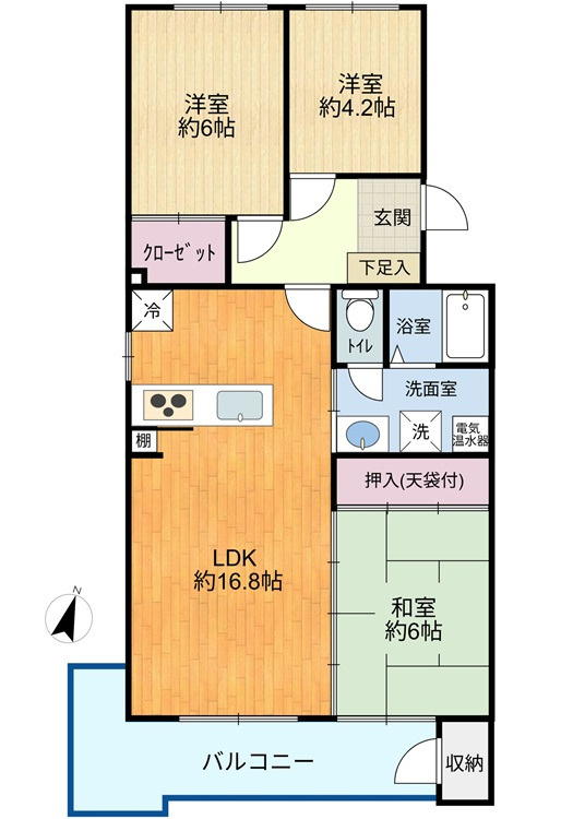 広島総合卸センターC号棟の間取り
