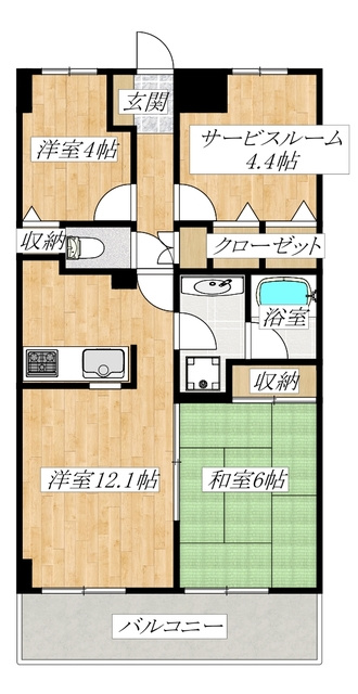 コスモ与野チェロードの間取り|間取図です！