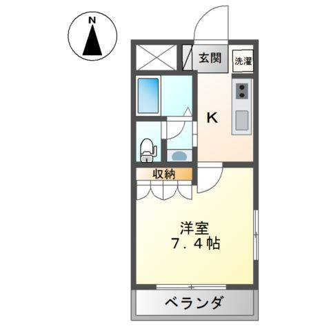 クレール湘南の間取り
