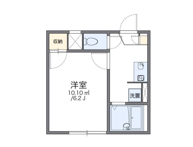 レオパレスアルブルの間取り|代表的な間取のため実際の間取とは異なる場合があります